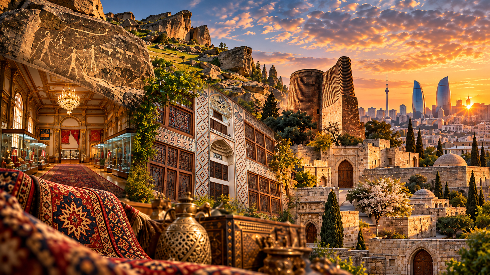 MİRAS Azerbaijan cultural heritage collage